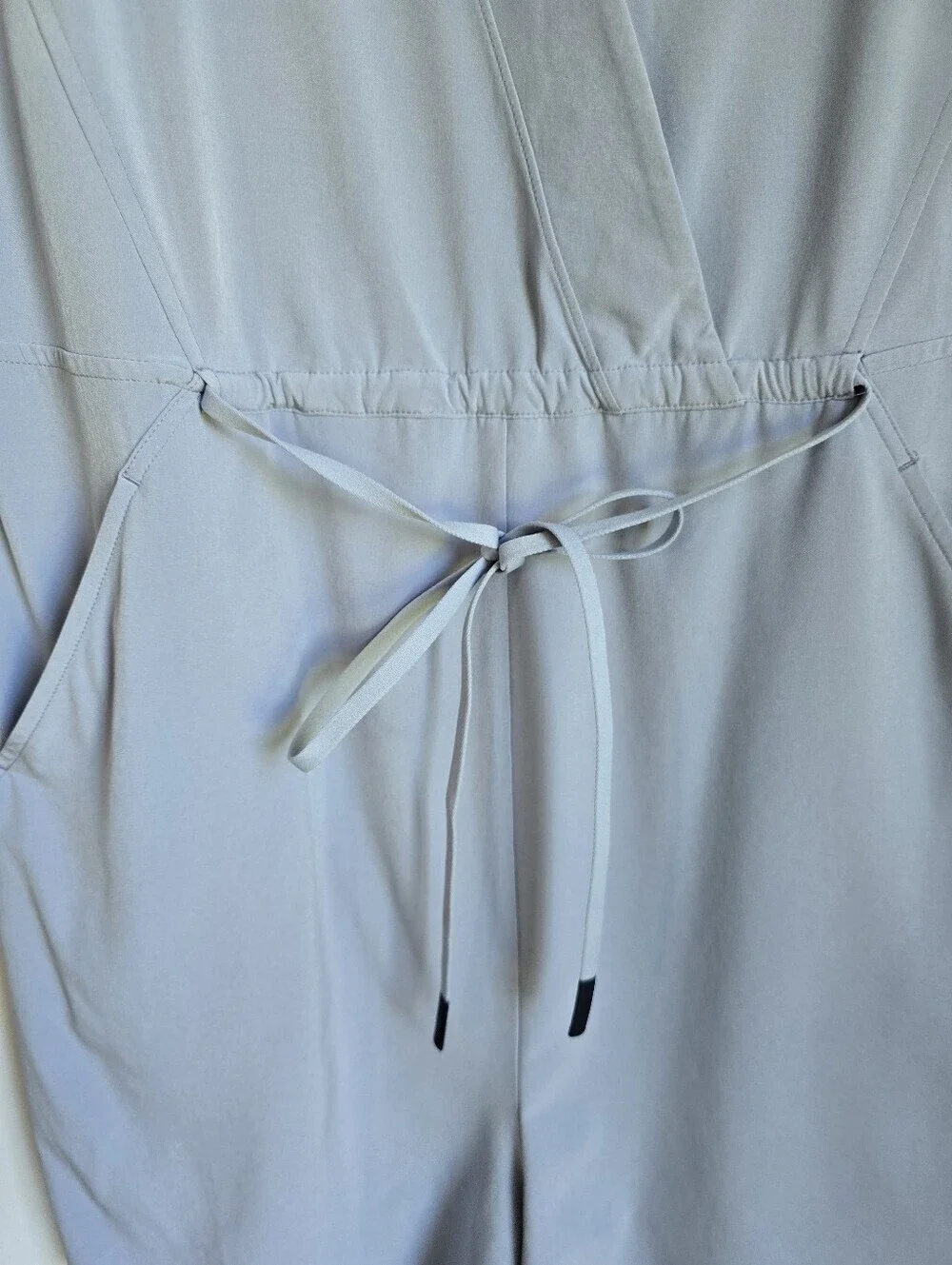 Athleta Marlow Blue Star Featherweight Stretch Drawstring Shorts Romper SZ XS